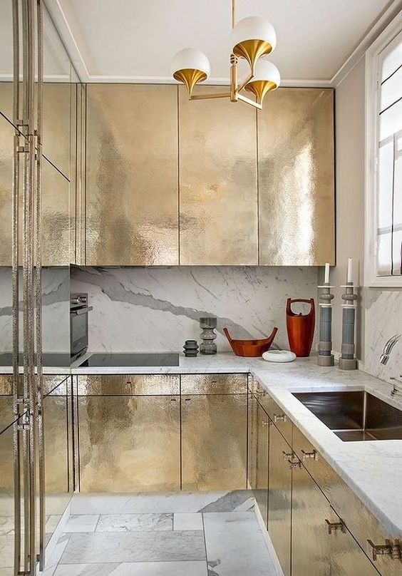 goud keuken ring goud granaat