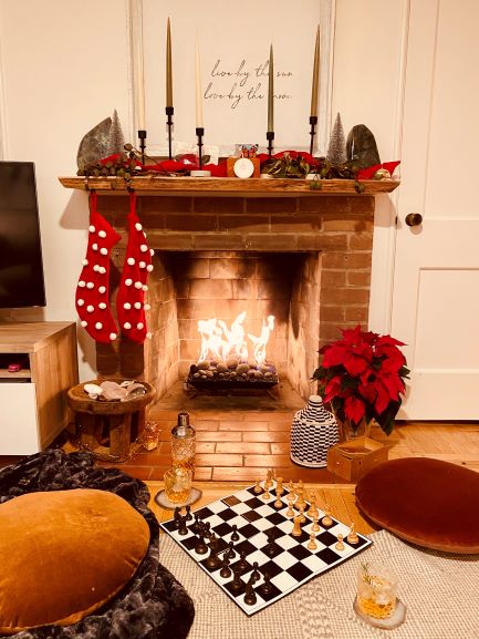 christmas hearth decor